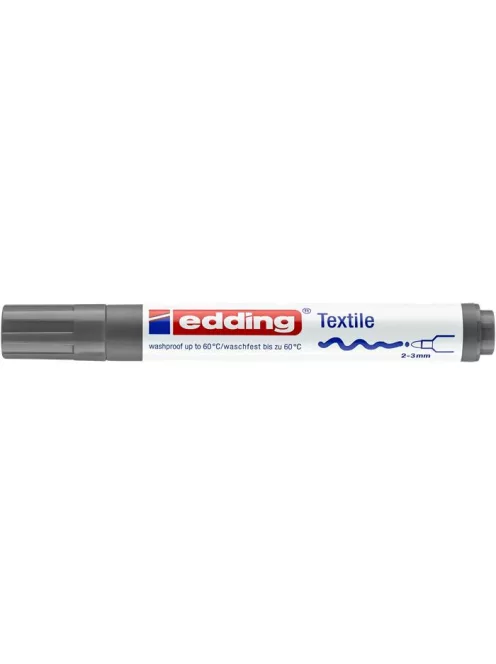 EDDING Textilmarker, 2-3 mm, kúpos, EDDING "4500", szürke