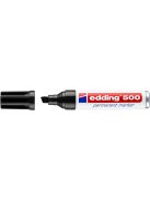 EDDING Alkoholos marker, 2-7 mm, vágott, EDDING "500", fekete