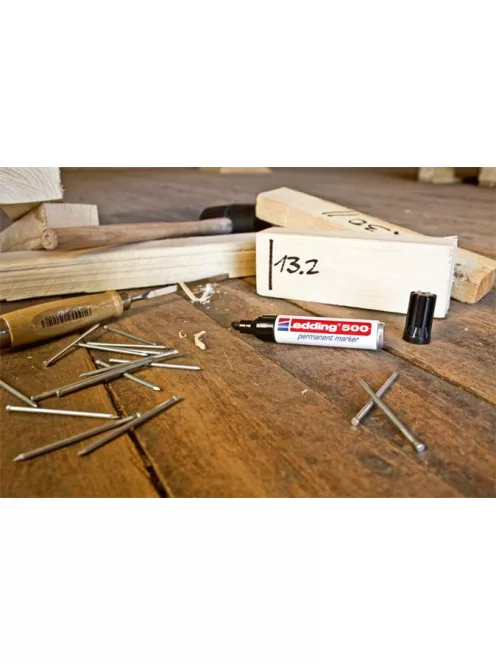 EDDING Alkoholos marker, 2-7 mm, vágott, EDDING "500", fekete