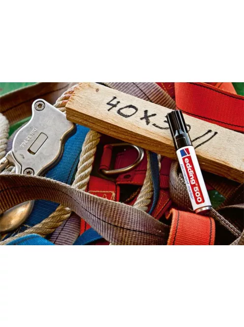 EDDING Alkoholos marker, 2-7 mm, vágott, EDDING "500", fekete