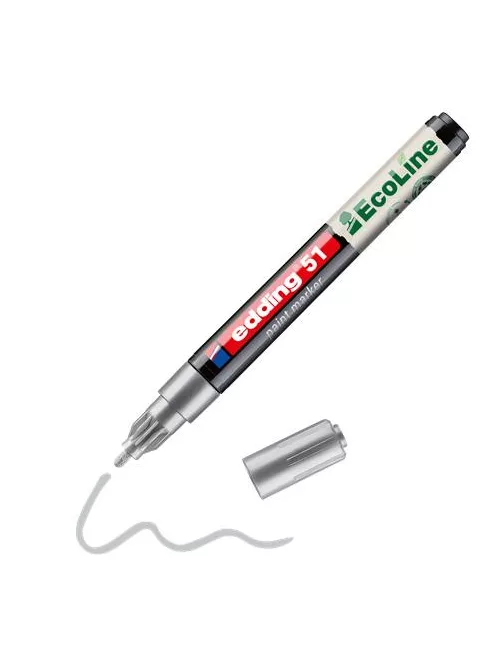 EDDING Lakkmarker, 1-2 mm, EDDING "51", ezüst
