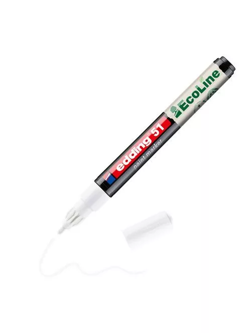 EDDING Lakkmarker, 1-2 mm, EDDING "51", fehér