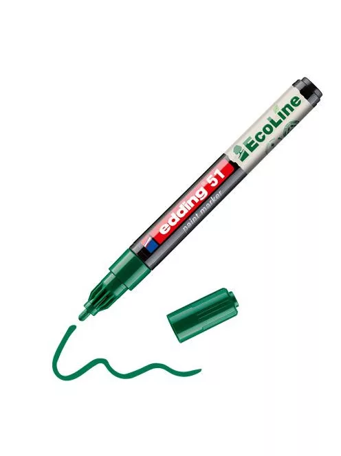 EDDING Lakkmarker, 1-2 mm, EDDING "51", zöld