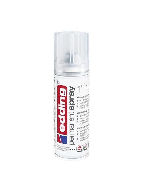 EDDING Lakk spray, 200 ml, EDDING "5200", magasfényű