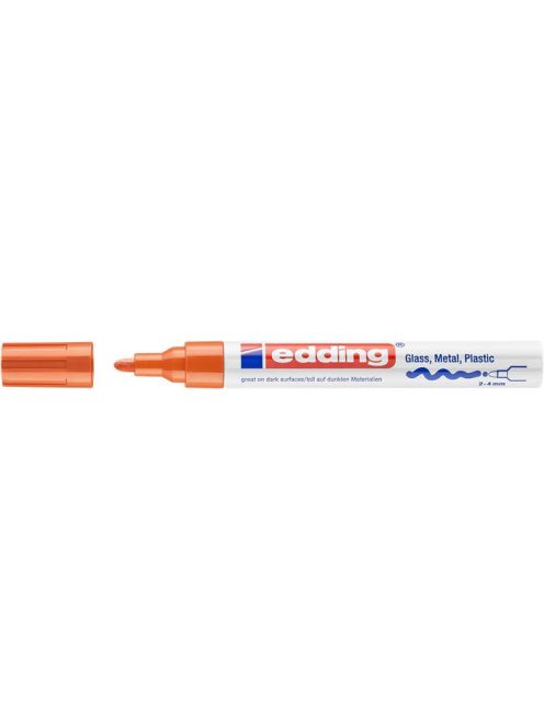 EDDING Lakkmarker, 2-4 mm, EDDING "750", narancssárga