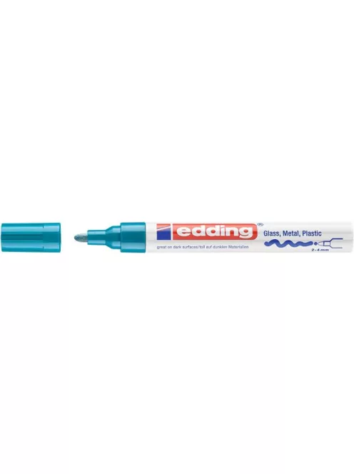 EDDING Lakkmarker, 2-4 mm, EDDING "750", világoskék