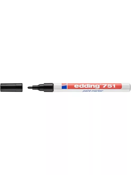 EDDING Lakkmarker, 1-2 mm, EDDING "751", fekete