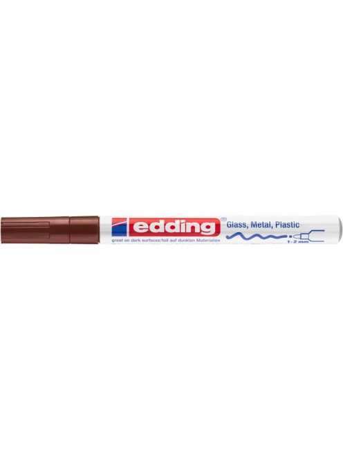 EDDING Lakkmarker, 1-2 mm, EDDING "751", barna