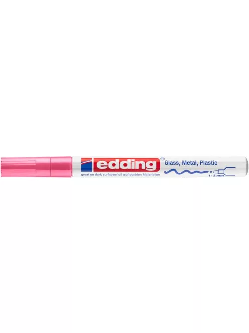 EDDING Lakkmarker, 1-2 mm, EDDING "751", rózsaszín