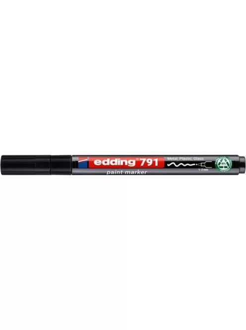 EDDING Lakkmarker, 1-2 mm, PCR, EDDING "791", fekete