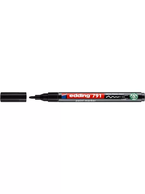 EDDING Lakkmarker, 1-2 mm, PCR, EDDING "791", fekete