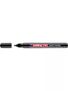 EDDING Lakkmarker, 1-2 mm, EDDING "791", fekete