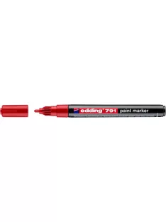 EDDING Lakkmarker, 1-2 mm, EDDING "791", piros