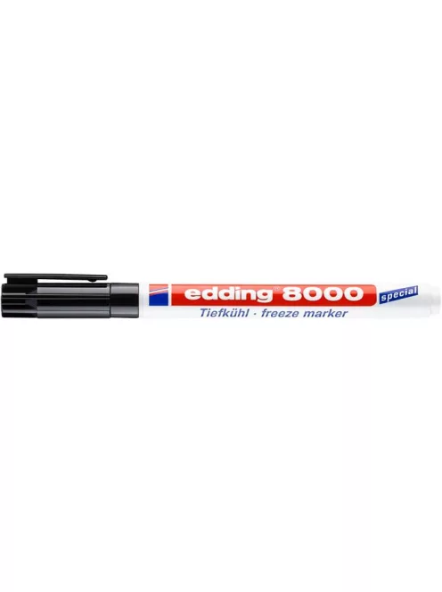 EDDING Alkoholos marker, 1 mm, kúpos, EDDING "8000 Freeze", fekete