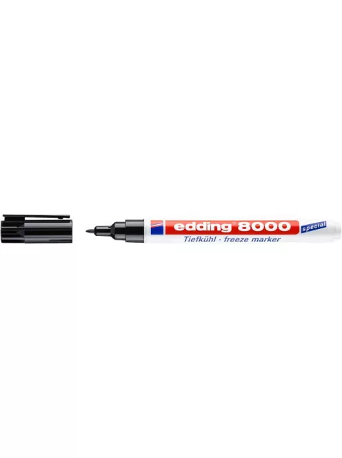 EDDING Alkoholos marker, 1 mm, kúpos, EDDING "8000 Freeze", fekete