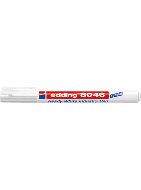 EDDING Alkoholos marker, 1-3 mm, kúpos, ipari, EDDING "8046", fehér