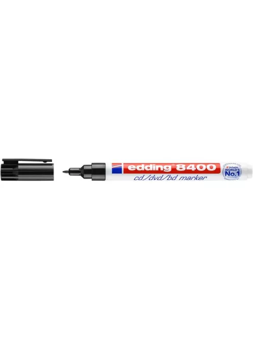 EDDING Alkoholos marker, CD/DVD, 0,5-1 mm, EDDING "8400", fekete