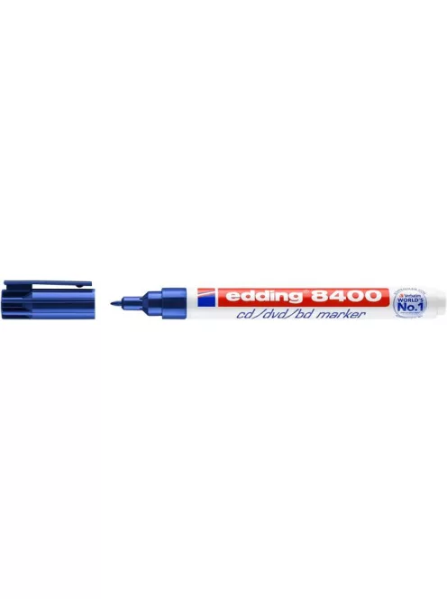 EDDING Alkoholos marker, CD/DVD, 0,5-1 mm, EDDING "8400", kék