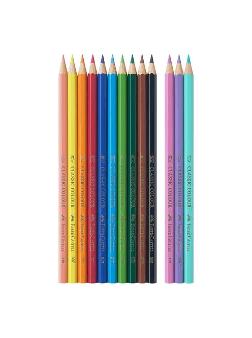 FABER-CASTELL Színes ceruza készlet, hatszögletű, FABER-CASTELL"Unikornis" 10+3 különböző szín
