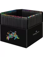 FABER-CASTELL Színes ceruza készlet, háromszögletű, FABER-CASTELL "Black Edition",  100 különböző szín