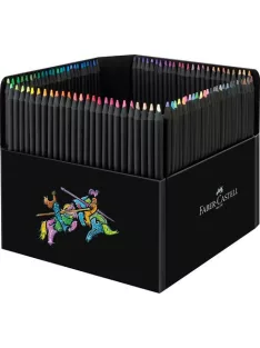   FABER-CASTELL Színes ceruza készlet, háromszögletű, FABER-CASTELL "Black Edition",  100 különböző szín