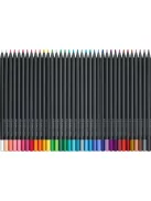 FABER-CASTELL Színes ceruza készlet, háromszögletű, FABER-CASTELL "Black Edition",  36 különböző szín