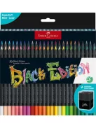 FABER-CASTELL Színes ceruza készlet, háromszögletű, FABER-CASTELL "Black Edition",  50 különböző szín