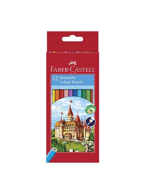 FABER-CASTELL Színes ceruza készlet, hatszögletű, FABER-CASTELL "Classic", 12 különböző szín