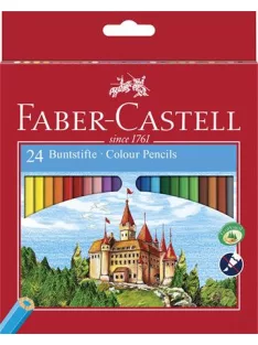   FABER-CASTELL Színes ceruza készlet, hatszögletű, FABER-CASTELL "Classic", 24 különböző szín