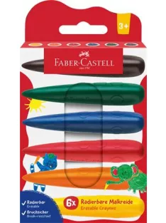   FABER-CASTELL Zsírkréta készlet, FABER-CASTELL, 6 különböző szín