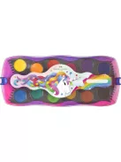 FABER-CASTELL Vízfesték, 12 darabos, összeilleszthető, FABER-CASTELL "Unikornis"+1 tubus fehér tempera+unikornis matrica