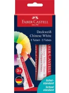 FABER-CASTELL Tempera készlet, tubusos, 3x7,5 ml, FABER-CASTELL, fehér