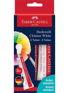   FABER-CASTELL Tempera készlet, tubusos, 3x7,5 ml, FABER-CASTELL, fehér