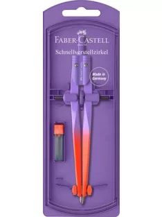   FABER-CASTELL Körző készlet, precíziós, FABER-CASTELL "Stream Flow", vegyes színek