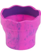 FABER-CASTELL Ecsettál, műanyag, FABER-CASTELL "Click&Go", rózsaszín