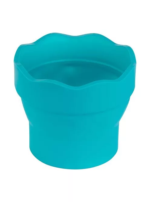 FABER-CASTELL Ecsettál, műanyag, FABER-CASTELL "Click&Go", türkiz