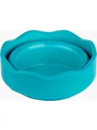 FABER-CASTELL Ecsettál, műanyag, FABER-CASTELL "Click&Go", türkiz