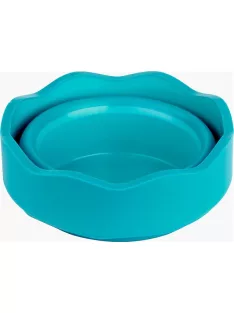   FABER-CASTELL Ecsettál, műanyag, FABER-CASTELL "Click&Go", türkiz