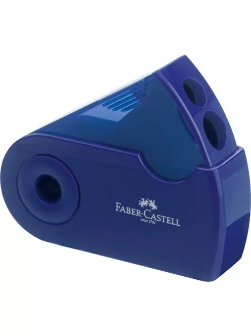 FABER-CASTELL Hegyező display, kétlyukú, 2 tartályos, FABER-CASTELL, vegyes színek