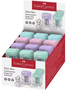   FABER-CASTELL Hegyező, egylyukú, tartályos, display, FABER-CASTELL, pasztell színek