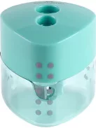 FABER-CASTELL Hegyező display, kétlyukú, FABER-CASTELL, "Grip Auto", vegyes pasztell színek