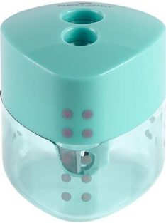   FABER-CASTELL Hegyező display, kétlyukú, FABER-CASTELL, "Grip Auto", vegyes pasztell színek