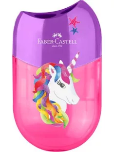   FABER-CASTELL Hegyező display, kétlyukú, tartályos,  FABER-CASTELL, unikornis