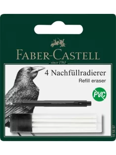   FABER-CASTELL Pótbél precíziós radírstifthez, 4 darabos, FABER-CASTELL