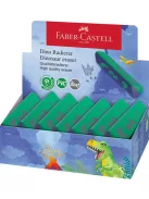 FABER-CASTELL Radír display, háromszögletű, FABER-CASTELL, dinoszaurusz