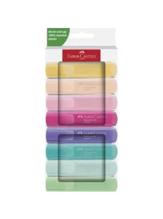   FABER-CASTELL Szövegkiemelő készlet, 1-5 mm, FABER-CASTELL "1546 Pastel", 8 különböző szín