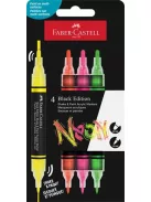 FABER-CASTELL Dekormarker készlet, 1,0/3,0 mm, kétvégű, akril, FABER-CASTELL "Shake&Paint", 4 különböző neon szín