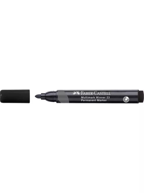FABER-CASTELL Alkoholos marker, 2,8 mm, kúpos, FABER-CASTELL "Multimark Winner 23", fekete