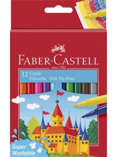   FABER-CASTELL Filctoll készlet, FABER-CASTELL, 12 különböző szín"Castle"