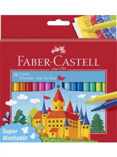   FABER-CASTELL Filctoll készlet, FABER-CASTELL, 36 különböző szín "Castle"